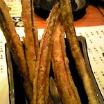 旬工房 くら - ピリ辛ごぼうのスティックフライ５５０円 香ばしく揚げられてます。