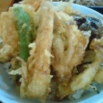 あたご - 野菜天丼アップ（ご飯少なめ）