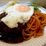 キッチン TAIYO - Aランチ（ハンバーグ目玉焼き）