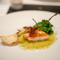 ラ・ブランシュ - 2021.10 活〆アカハタのポワレ 蕪のロースト 胡瓜のソース