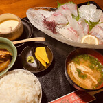 YUMEKOUSEN - 活魚刺身定食＝1680円 税込