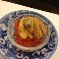 鮨割烹やま中 - 雲丹といくらのミニミニ丼。
                好き(^^)