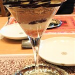 水信フルーツパーラー - 通常のナガノパープルパフェ