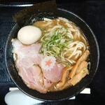 まぐちゃんラーメン - 濃味玉魚介豚骨ラーメン 大盛。