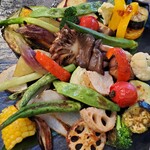 エンボカ - 薪窯焼　野菜の盛り合わせ