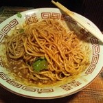 武蔵野アブラ學会 - 汁なし担々麺はしっかり混ぜて頂く