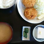 Izakaya Yuki - メンチカツ定食 730円/税込