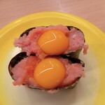 すし江戸 - うずら鉄火