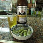 横田酒店 - 瓶ビールと破竹の煮物