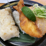 Sushiro - 新技鯛　鮨し人流　三種の真鯛(漬け・揚げ・押し)