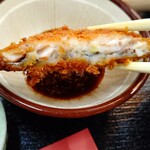 Tonkatsu Gasshou - アジフライ断面