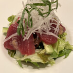 土肥亭 - 鯖のサラダ