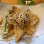 季節料理 よし野 - キスの天ぷら