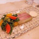 フランス料理 タンモア - ⚫前菜①
            「ブリ大根」ー冷製テリーヌ仕立てー