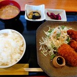 Oshokujidokoro Mitsuo - フライ盛り合わせ定食