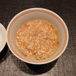 伯雲 - 噴火湾の毛蟹とフカヒレの茶碗蒸し