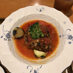 眞 - ③ ハンバーグ(トマトソース)