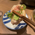 益や酒店 - 蒸し鶏の香味ダレ（税込 660円）評価＝○