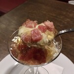 ビストロラドレ - 本マグロ・焼きなす・自家製コンソメジュレ