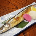 楽食家たちかわ - ◆「焼き魚」 秋刀魚の塩焼き
