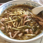 中國料理 一番 - 搾菜肉絲麺（ザーサイと肉の細切り入り麺）950円（税込）