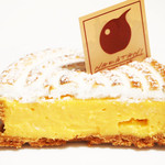 なかたに亭 - パッションフルーツのタルトの断面 '12 9月