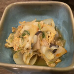 竹うち - ゆり根玉子とじ