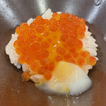 鮨 波づき - 生イクラと低温うずら玉子