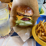 HAMBURGER DINER BLUE PLANET - Planet double + セットS ¥1360