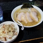 塩そば専門店 桑ばら - カマスの塩＋チャーマヨ丼