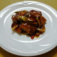 中国料理 かなめ - 酢豚、持ち帰って盛ってみました