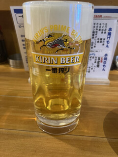 Kushikatsu Gonta - 生ビール（中）