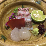 味ひろ - 伊勢海老、鯛松笠造り