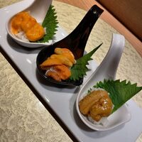 池袋 寿司 個室 空 - 「厳選雲丹の三種食べ比べ」