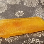 馳走 啐啄一十  - ②唐墨(2年熟成)
      自家製唐墨は塩抜きを徹底され、旨みがしっかり濃く、塩みは微かに感じる程度
      2年の熟成を経て深みのある上質な唐墨に仕上がってます