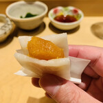 鮨 由う - ・自家製カラスミ餅