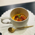 蓮心 - かぼちゃココナッツミルクといちじく、キャラメルソース