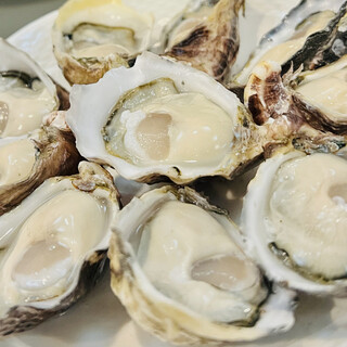 夏だから牡蠣！！岩牡蠣も真牡蠣も充実！