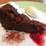 キノシタ - 【'12/11/25撮影】デジュネ 1900円 のガトーショコラと梅のアイスクリーム