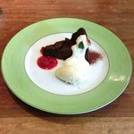キノシタ - 【'12/11/25撮影】デジュネ 1900円 のガトーショコラと梅のアイスクリーム