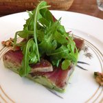 キノシタ - 【'12/11/25撮影】デジュネ 1900円 のカツオの瞬間燻製とアボカドのサラダ