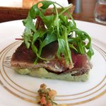 キノシタ - 【'12/11/25撮影】デジュネ 1900円 のカツオの瞬間燻製とアボカドのサラダ