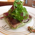 キノシタ - 【'12/11/25撮影】デジュネ 1900円 のカツオの瞬間燻製とアボカドのサラダ