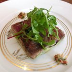 キノシタ - 【'12/11/25撮影】デジュネ 1900円 のカツオの瞬間燻製とアボカドのサラダ