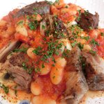 キノシタ - 【'12/11/25撮影】デジュネ 1900円 の豚肩肉のコンフィ 白いんげんのトマト煮込みと一緒に