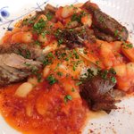 キノシタ - 【'12/11/25撮影】デジュネ 1900円 の豚肩肉のコンフィ 白いんげんのトマト煮込みと一緒に