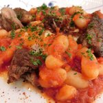 キノシタ - 【'12/11/25撮影】デジュネ 1900円 の豚肩肉のコンフィ 白いんげんのトマト煮込みと一緒に