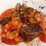 キノシタ - 【'12/11/25撮影】デジュネ 1900円 の豚肩肉のコンフィ 白いんげんのトマト煮込みと一緒に