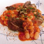 キノシタ - 【'12/11/25撮影】デジュネ 1900円 の豚肩肉のコンフィ 白いんげんのトマト煮込みと一緒に