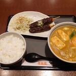 若鯱家 - カレーうどん定食（ご飯大盛り無料）1,278円